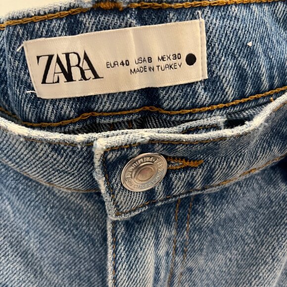 Zara Denim Shorts Size 8 - Picture 5 of 8